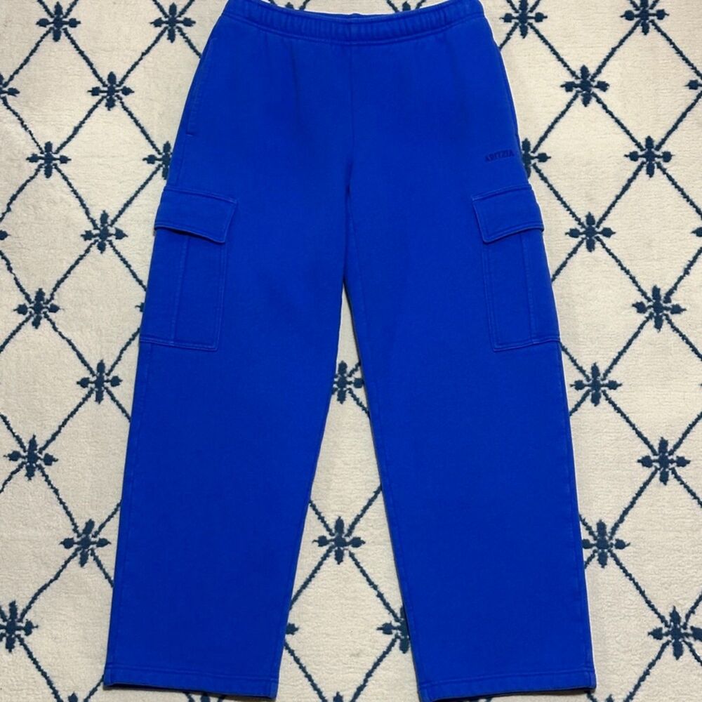 Aritzia Cozy Sweatfleece Mega Cargo Straight Leg Sweatpant - Jazz Blue